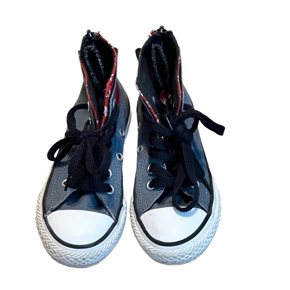 Converse All-Star Chuck Taylor Zipper Back High-Top Sneakers Sz 11 Kids - Picture 3 of 6
